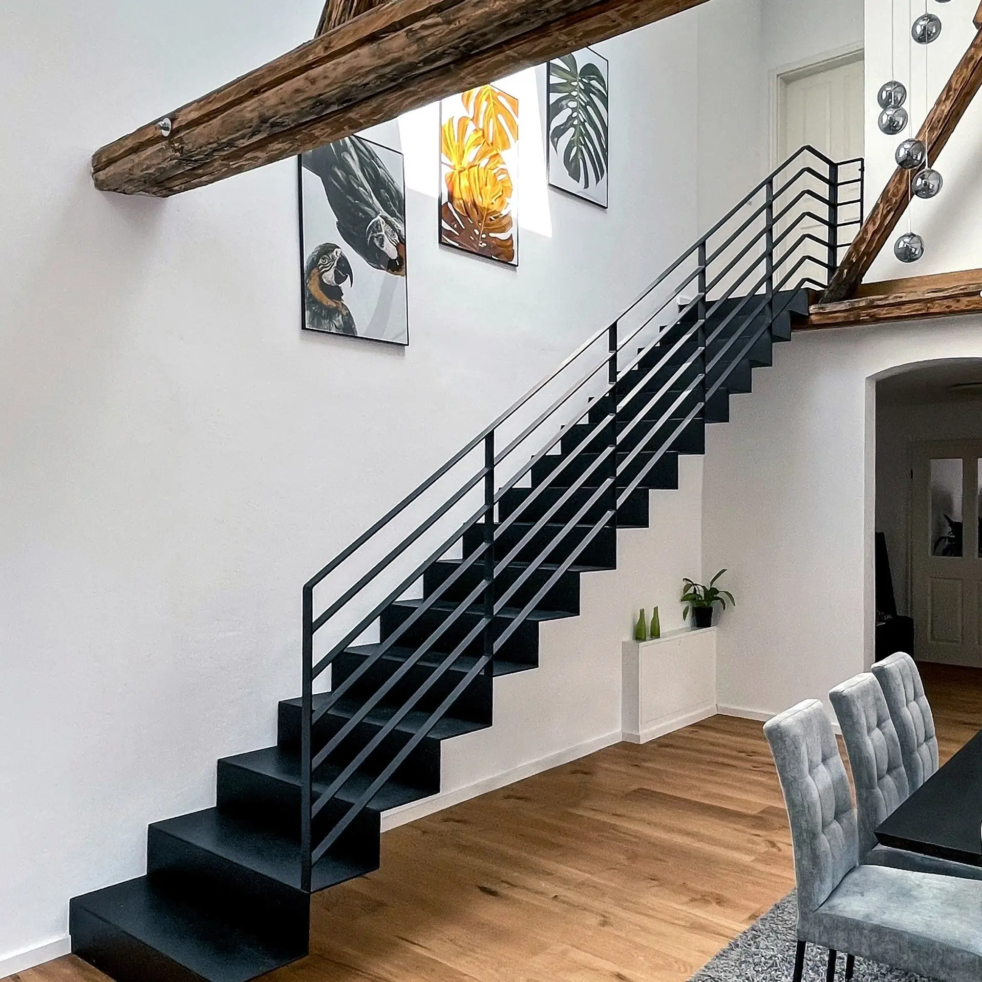 Neue Stahltreppe im Kiboloft
