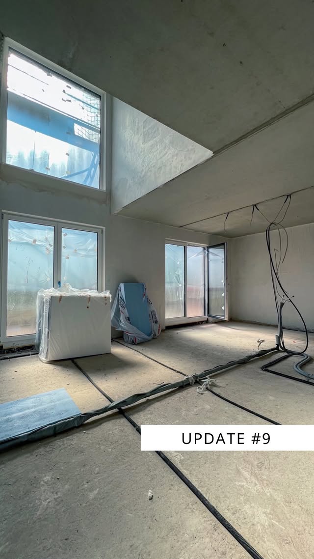 GERBERHAUS9 Bautagebuch: Fenster & Estrich